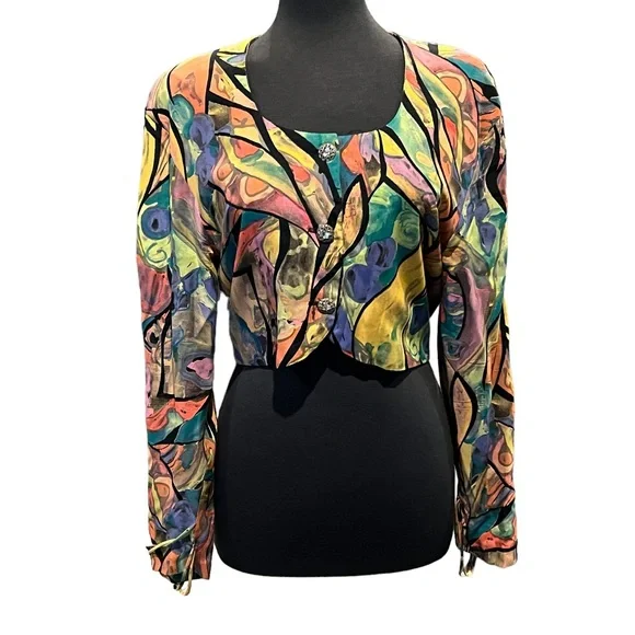 Rialto Jackets Coats Vintage Rialto California Multi Colored